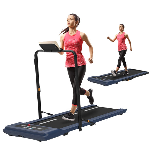 Electric Walking Desk Exercise Treadmill, Blue, 400 Lb